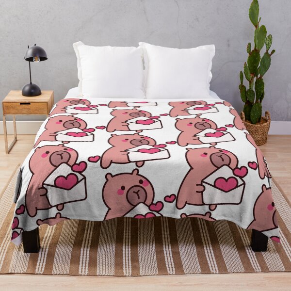 Item preview, Capybara Messenger of Love: Kawaii Capybara Design with Love Letter for a Romantic Touch designed and sold by Polarisofficial.