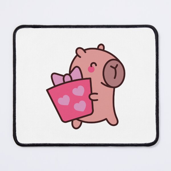 Item preview, Capybara Gift of Love: Kawaii Capybara Design with Hearts Gift for a Romantic Touch designed and sold by Polarisofficial.