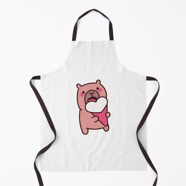 Item preview, Capybara Love Ice Cream: Kawaii Capybara Design with Heart Ice Cream for a Sweet Touch designed and sold by Polarisofficial.