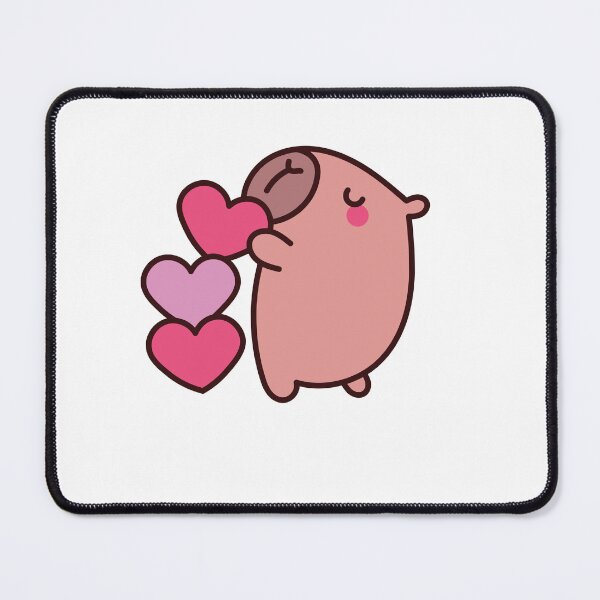 Item preview, Triple Love Capybara: Kawaii Capybara Design with Three Hearts for a Romantic Touch designed and sold by Polarisofficial.
