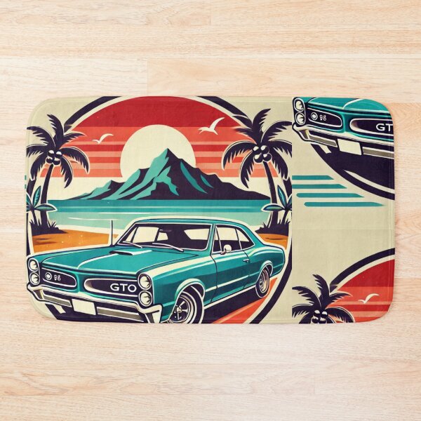 Item preview, "1967 Pontiac GTO Retro Beach Cruise Logo" designed and sold by Every Knee.