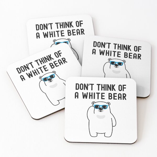 Item preview, Don't Think Of A White Bear | Cognitive Psychology | Social Psychology | White Bear Dilemma | Funny Psychology | Experimental Psychology | Ironic Process Theory designed and sold by jadedscientist.