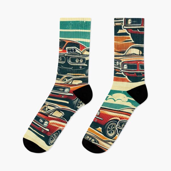 Item preview, "Classic Muscle Car Lineup: Mustang, GTO, Charger, Camaro, Corvette" designed and sold by Every Knee.