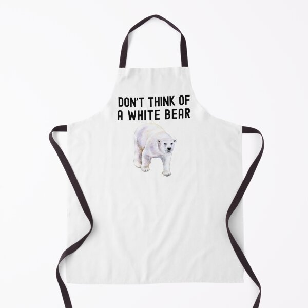 Item preview, Don't Think Of A White Bear | Ironic Rebound | Funny Psychology | Cognitive Psychology | Social Psychology | White Bear Dilemma | Experimental Psychology | Ironic Process Theory designed and sold by jadedscientist.