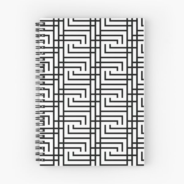 Item preview, Structured Elegance: Neat Black Line Art designed and sold by HebHenderson.