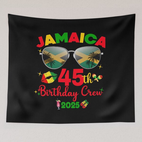Item preview, Jamaica Trip 45th Birthday Crew 2025 designed and sold by doodIllustrate.
