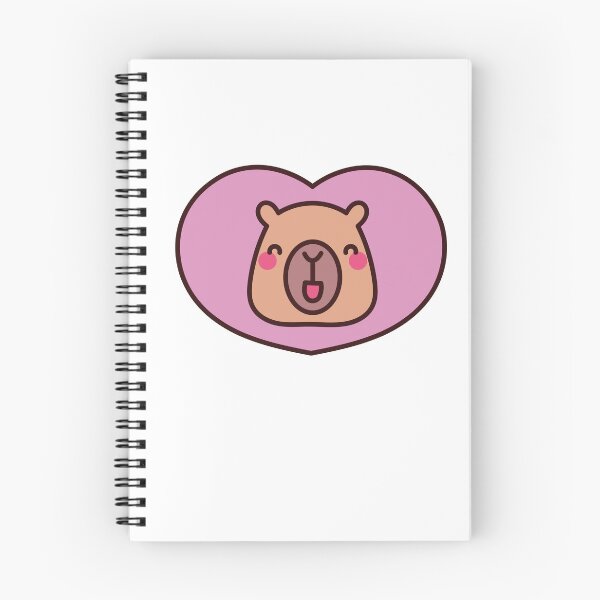 Item preview, Affectionate Capybara: Kawaii Capybara Design with a Loving Heart designed and sold by Polarisofficial.