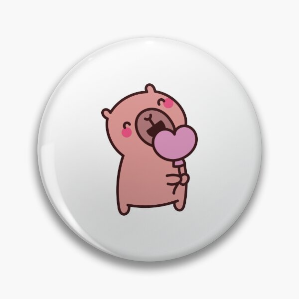 Item preview, Sweet Love Capybara: Kawaii Capybara Design with Heart Palette designed and sold by Polarisofficial.