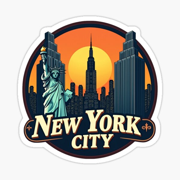 Vista previa del artículo con la obra «Horizonte de la ciudad de Nueva York de época», diseñado y vendido por REBELIUM.