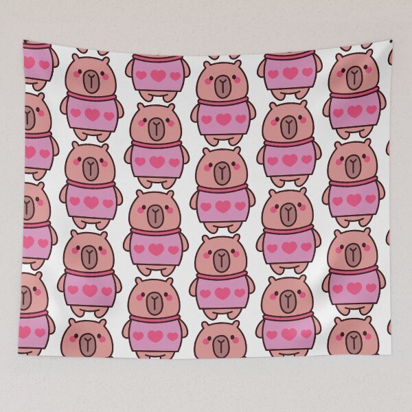 Item preview, Loving Capybara: Kawaii Capybara Design with Heart Sweater designed and sold by Polarisofficial.