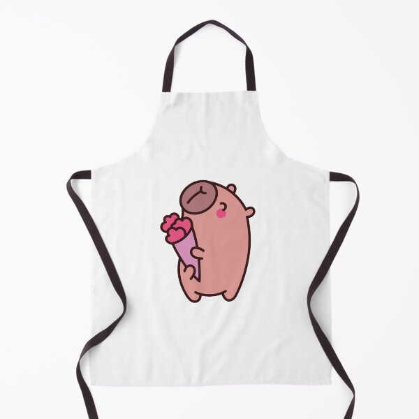 Item preview, Romantic Capybara: Kawaii Capybara Design with a Bouquet of Hearts designed and sold by Polarisofficial.
