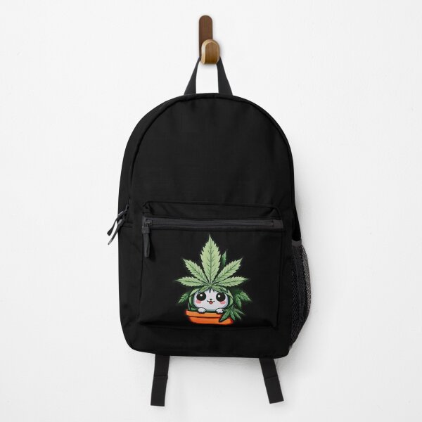 Item preview, Cute Cannabis Cat - Kawaii Kitty in Weed Pot designed and sold by Doriiion.