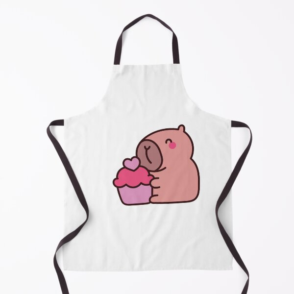 Item preview, Sweet Capybara Temptation: Kawaii Capybara Design with Heart Cupcake designed and sold by Polarisofficial.