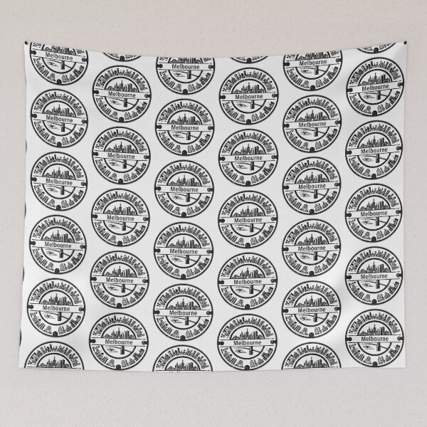 Item preview, Melbourne: Round Manhole Cover designed and sold by GraffitiLab.