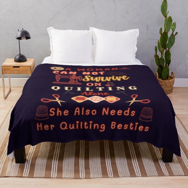 Item preview, A Woman Cannot Survive On Quilting Alone - Quilting Woman designed and sold by Wiss2Arts.