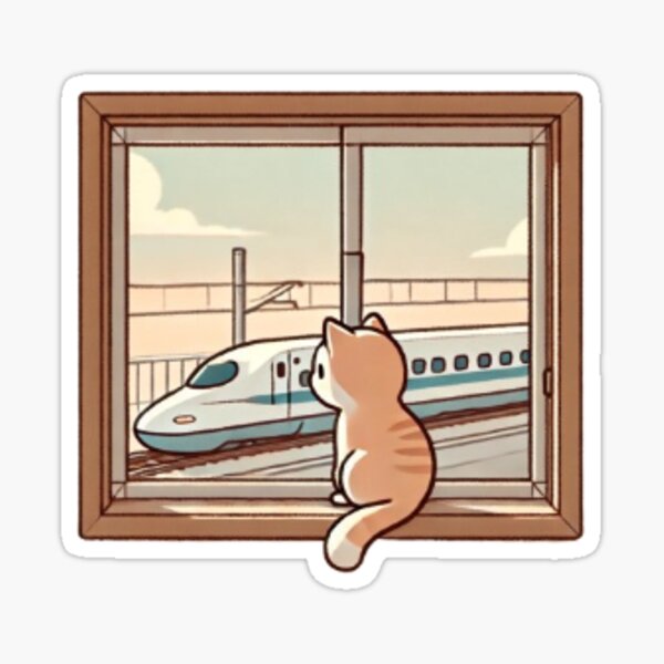 Vista previa del artículo con la obra «Gato en la ventana (pequeño)», diseñado y vendido por PhyGau1.