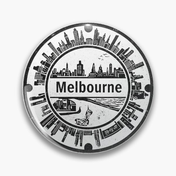 Item preview, Melbourne: Round Manhole Cover designed and sold by GraffitiLab.