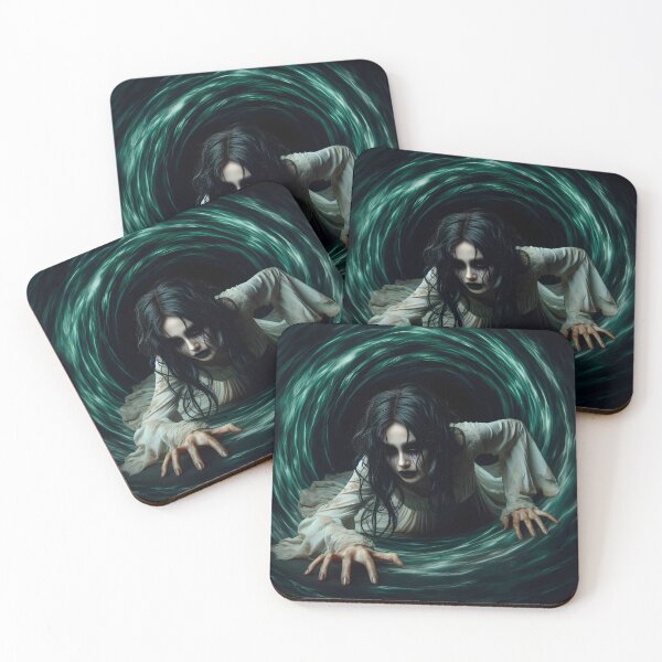 Item preview, The Wailing Descent – Banshee Emerging from a green portal designed and sold by GothicRubette.