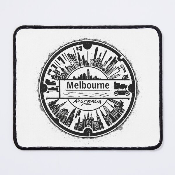 Item preview, Melbourne: Round Manhole Cover designed and sold by GraffitiLab.