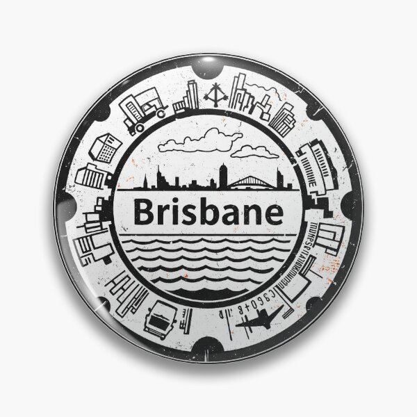 Item preview, Brisbane: Round Manhole Cover designed and sold by GraffitiLab.