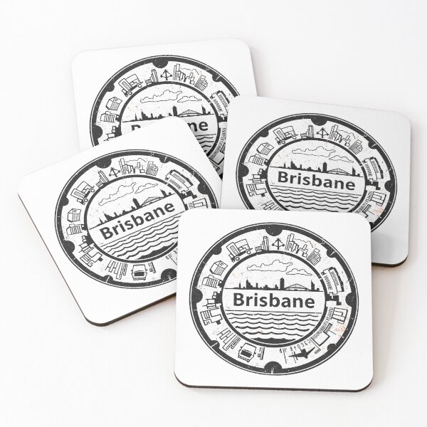 Item preview, Brisbane: Round Manhole Cover designed and sold by GraffitiLab.