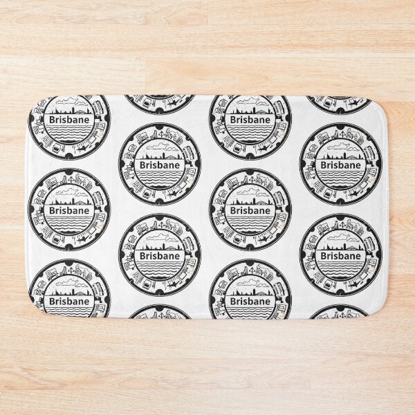 Item preview, Brisbane: Round Manhole Cover designed and sold by GraffitiLab.