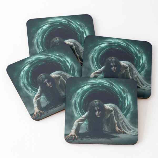 Item preview,  The Wailing Descent – Banshee Emerging from a green portal designed and sold by GothicRubette.