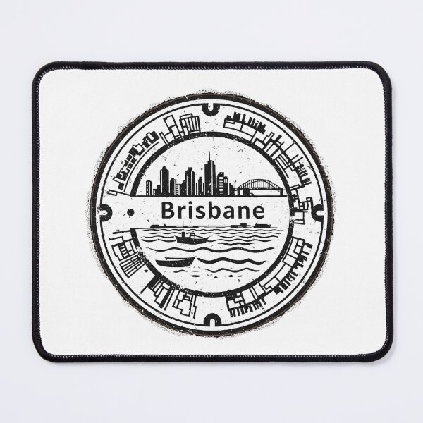 Item preview, Brisbane: Round Manhole Cover designed and sold by GraffitiLab.
