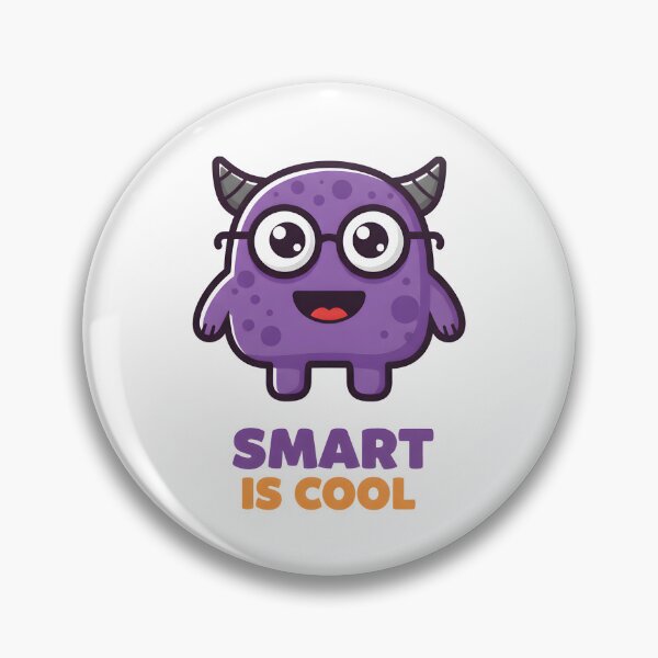 Item preview, Smart is Cool | Cute Nerd Monster with Glasses designed and sold by SeGoArtDesign.
