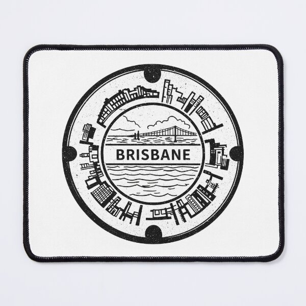 Item preview, Brisbane: Round Manhole Cover designed and sold by GraffitiLab.
