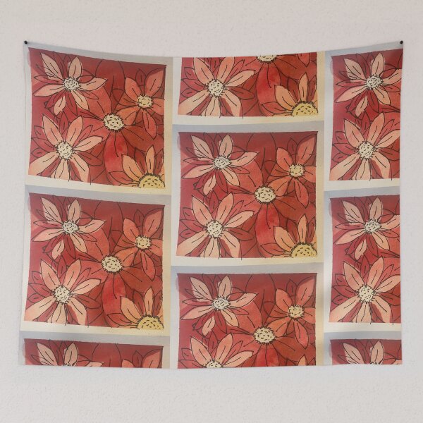 Item preview, Sketchy Daisy in Red designed and sold by JWPortman.
