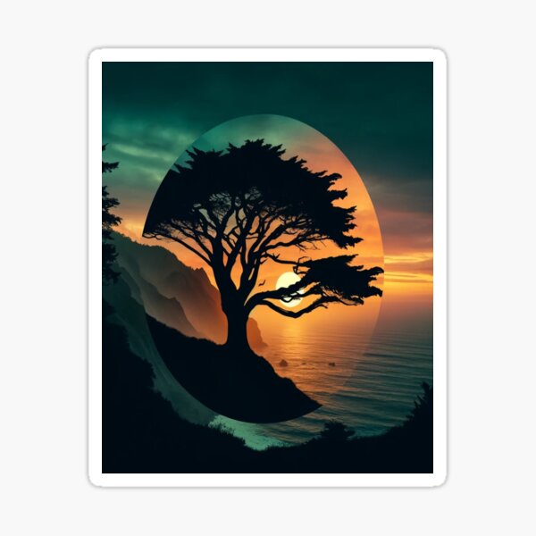 Item preview, Eagle Tree Silhouette at Sunset Earth Day designed and sold by Cheru-Fashion.