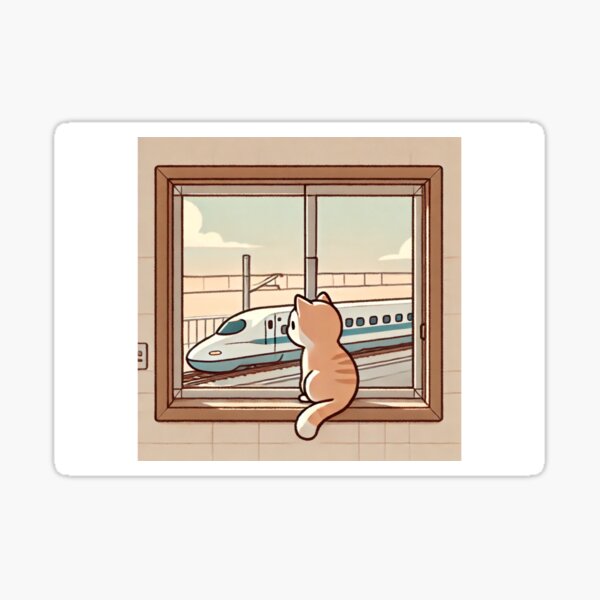 Vista previa del artículo con la obra «Gato en la ventana», diseñado y vendido por PhyGau1.