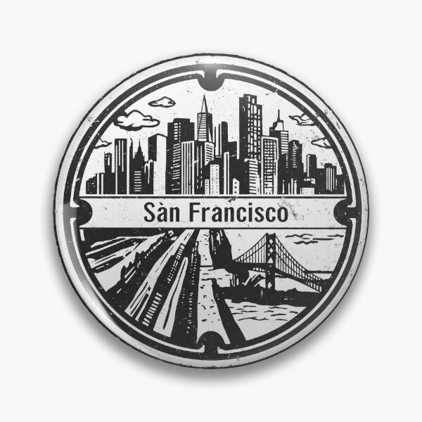Item preview, San Francisco: Round Manhole Cover designed and sold by GraffitiLab.