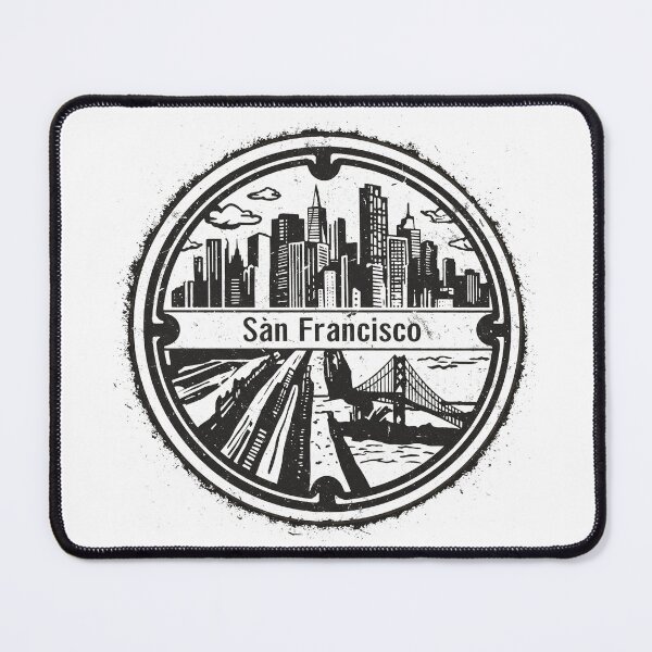 Item preview, San Francisco: Round Manhole Cover designed and sold by GraffitiLab.