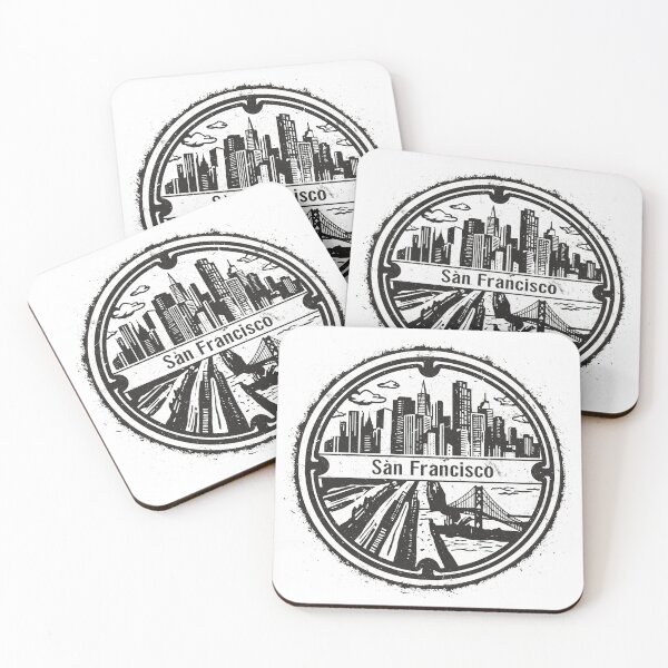 Item preview, San Francisco: Round Manhole Cover designed and sold by GraffitiLab.