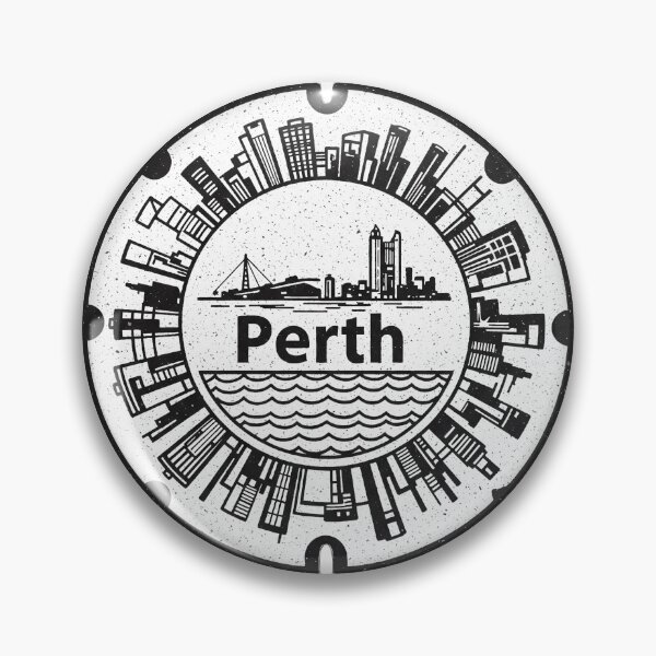 Item preview, Perth - Australia: Round manhole cover designed and sold by GraffitiLab.