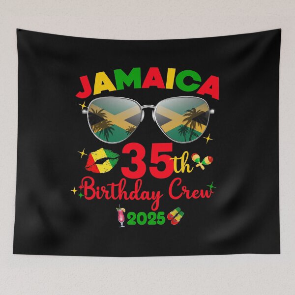 Item preview, Jamaica Trip 35th Birthday Crew 2025 designed and sold by doodIllustrate.