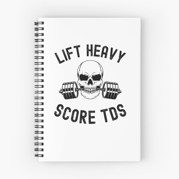 Item preview, Lift Heavy Score TDs Weightlifter gym skeleton joke designed and sold by snowry.