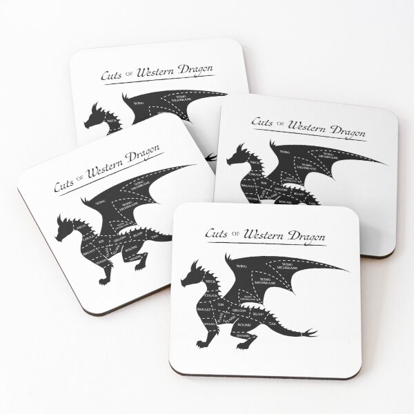 Item preview, Cuts of Western Dragon Butcher's Chart designed and sold by Amoshi Art & Design.