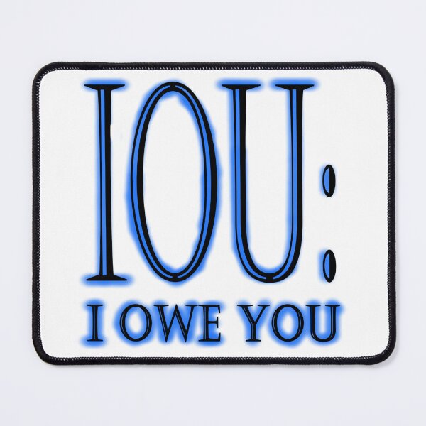 Item preview, IOU designed and sold by Seeded.