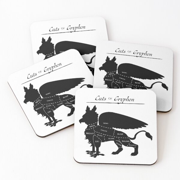 Item preview, Cuts of a Gryphon Butcher's Chart designed and sold by Amoshi Art & Design.