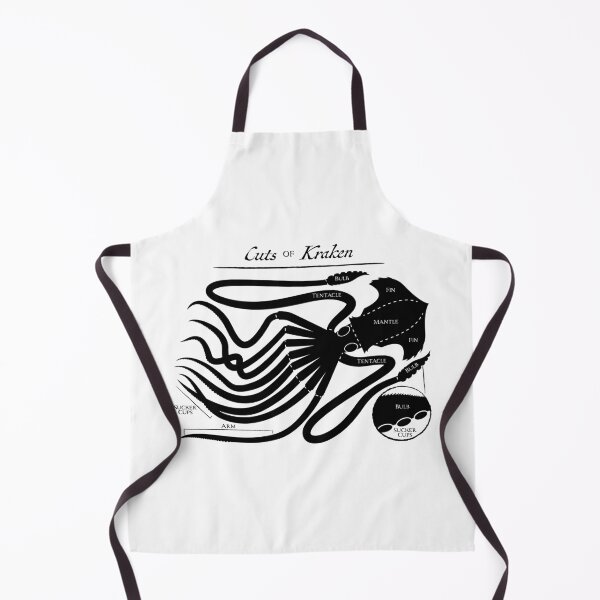 Item preview, Cuts of Kraken Butcher's Chart designed and sold by Amoshi Art & Design.
