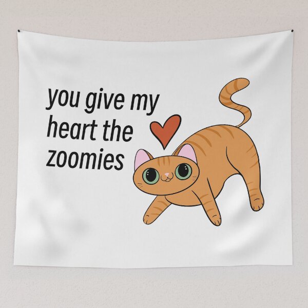 Item preview, You Give My Heart the Zoomies (Orange Tabby) designed and sold by makell-creates.