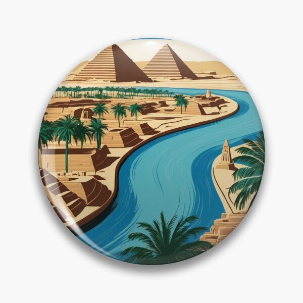 Item preview, Nile River Egypt Vintage Travel Tourism designed and sold by TravelersGems.