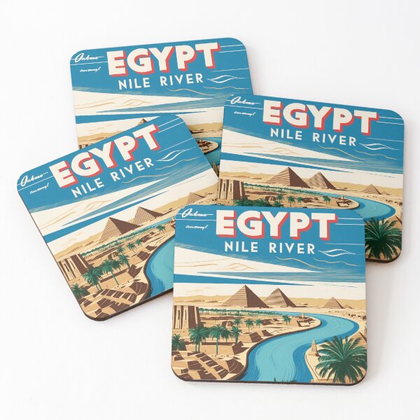Item preview, Nile River Egypt Vintage Travel Tourism designed and sold by TravelersGems.