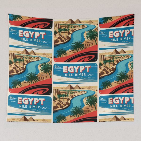Item preview, Nile River Egypt Vintage Travel Tourism designed and sold by TravelersGems.