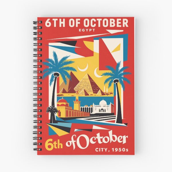 Item preview, 6th of October City Egypt Vintage Travel Tourism designed and sold by TravelersGems.