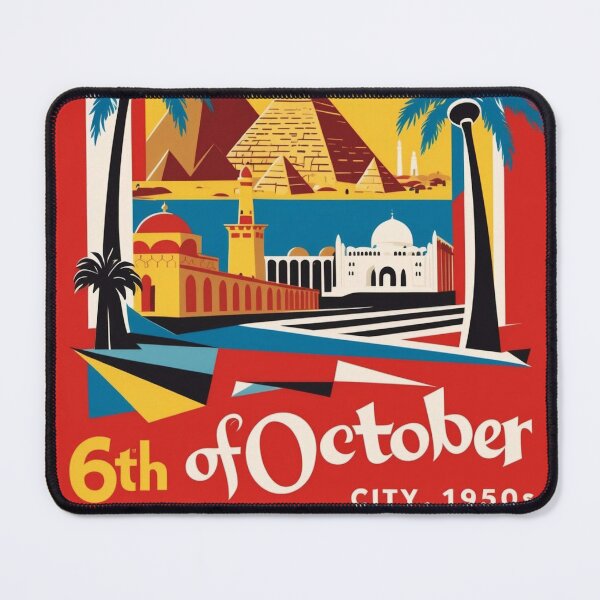 Item preview, 6th of October City Egypt Vintage Travel Tourism designed and sold by TravelersGems.