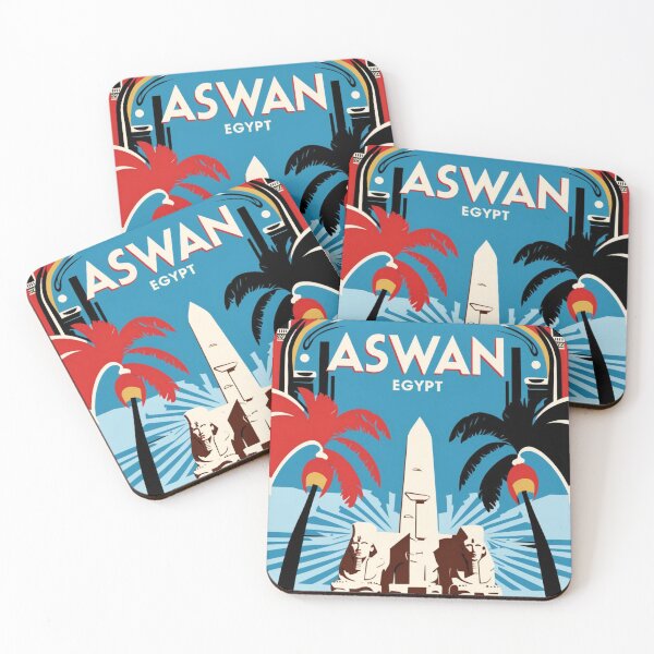Item preview, Aswan Egypt Vintage Travel Tourism designed and sold by TravelersGems.